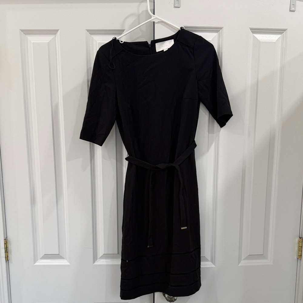 Hugo Boss Black Short-Sleeve Midi Sheath Dress